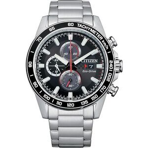 Citizen Brycen Chronograph Black Dial Stainless Steel Mens Watch